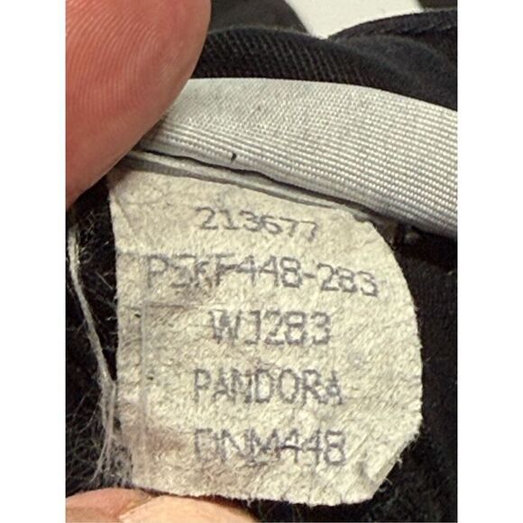 Paige Peg Leg Pandora Black Sheen Coated Jean Size 30 - Picture 10 of 13